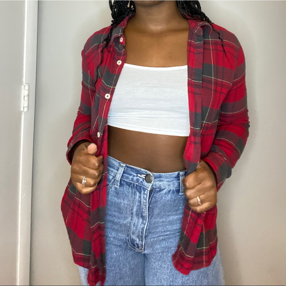 Medium Red Flannel, Forever 21